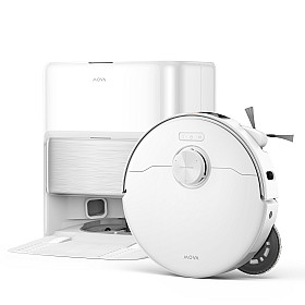 Mova - P70 Pro Ultra, 30000 Pa, roterande moppar, 100 °C mopptvätt, vit Mova - P70 Pro Ultra, 30000 Pa, roterande moppar, 100 °C mopptvätt, vit
