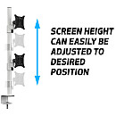 Multibrackets - M VESA Officeline Dual Vertical svart