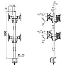 Multibrackets - M VESA Officeline Quad B2B svart