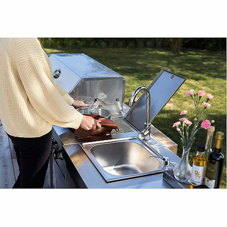 Myoutdoorkitchen -  Diskbänk classic line stainless 304SS för utekök