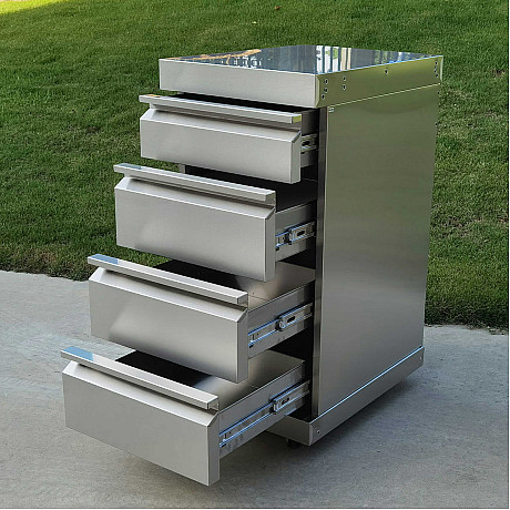 Myoutdoorkitchen -  Lådmodul classic line stainless 304SS för utekök