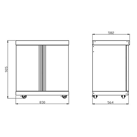 Myoutdoorkitchen - Classic Line Stainless - 304SS - Cabinet module