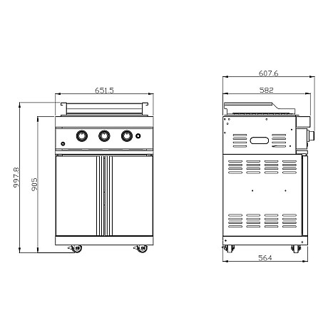 Myoutdoorkitchen - Classic Line Stainless - 304SS Teppanyaki Module
