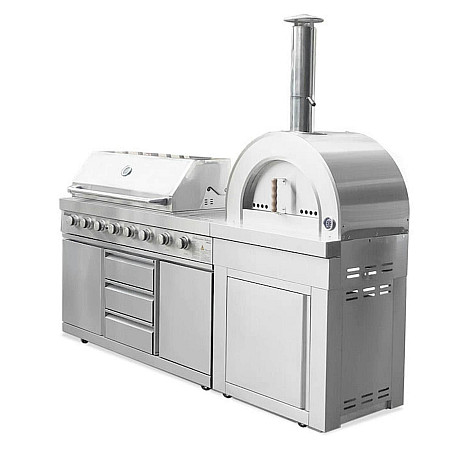Myoutdoorkitchen - Vedeldad Pizzaugn classic line stainless modul