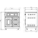 Myoutdoorkitchen - Inox Range - 430SS Side burner cabinet - SE
