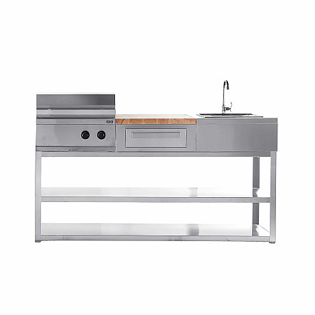 Myoutdoorkitchen -  Basmodul nordic line 180 cm för 3 moduler