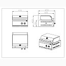 Myoutdoorkitchen - Gasolgrill nordic line, Svart (2 Burners)