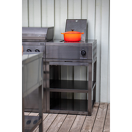 Myoutdoorkitchen - Nordic Line Black - 201SS Integrated Side Burner
