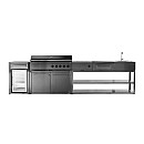 Myoutdoorkitchen - Nordic Line Black - 201SS Integrated Side Burner