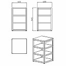 Myoutdoorkitchen -  Hörnmodul nordic line med arbetsbänk 60 cm