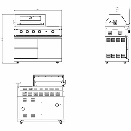 Myoutdoorkitchen -  Utekök Pure Plus Svart
