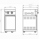 Myoutdoorkitchen -  Modul med dubbla sidobrännare, Rostfri för utekök