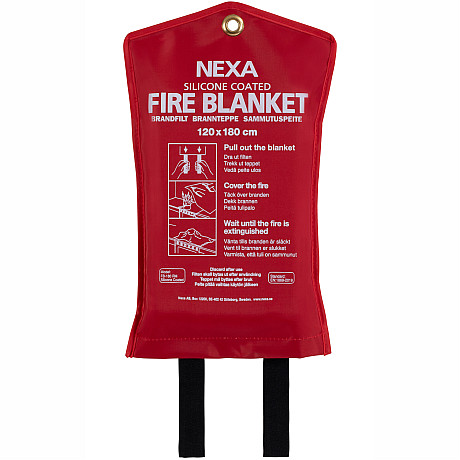 Nexa - FB-180 RM Brandfilt Silikon Röd 120x180 cm Nexa - FB-180 RM Brandfilt Silikon Röd 120x180 cm