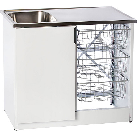 Nimo - 54034002 Trådkorg 436x494x175, Silver