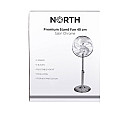 North - Fläkt Golvfläkt 40cm Premium Satin Chrome