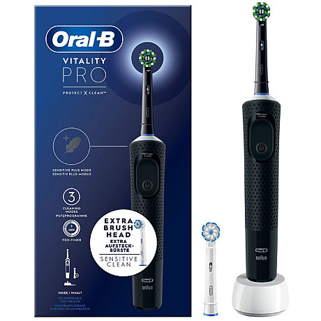 Oral-B - Svart - 2d-rengöring och tre borstlägen