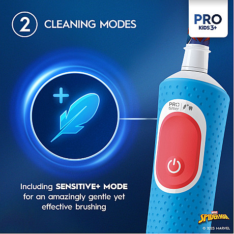 Oral-B - Blå - Junior 3+ extra mjuka strån