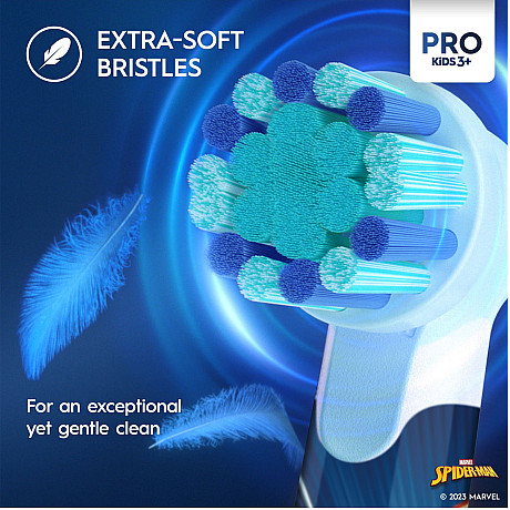 Oral-B - Blå - Junior 3+ extra mjuka strån