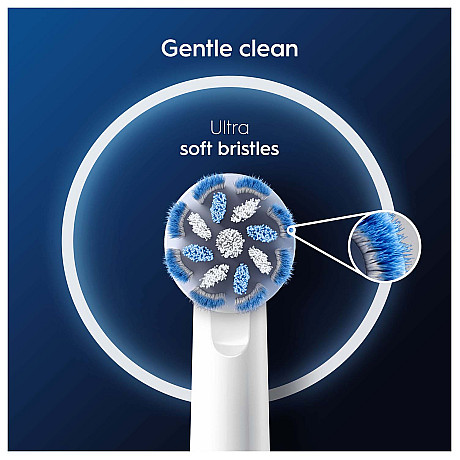 Oral-B - Vit - Sensitive clean-huvuden x-strån