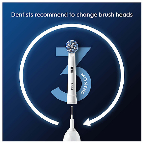 Oral-B - Vit - Sensitive clean-huvuden x-strån