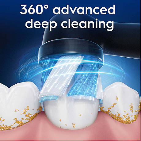 Oral-B - Svart - iO-borsthuvuden 16° strån och indikator