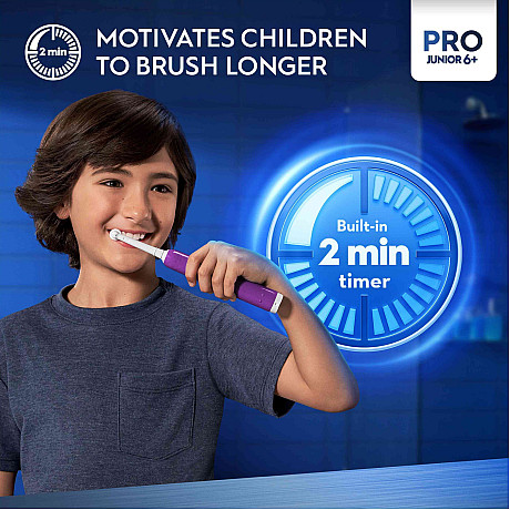 Oral-B - Lila - Junior trycksensor tre lägen