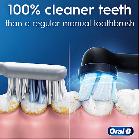 Oral-B - Svart/rosa - Tysta nivåer och trycksensor