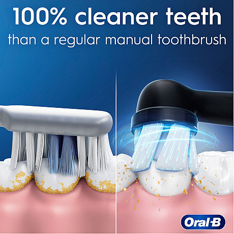 Oral-B - Svart - Mikrovibrationer och tre intensiteter