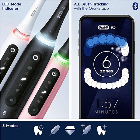 Oral-B - Svart/vit - Trycksensor och appstyrning