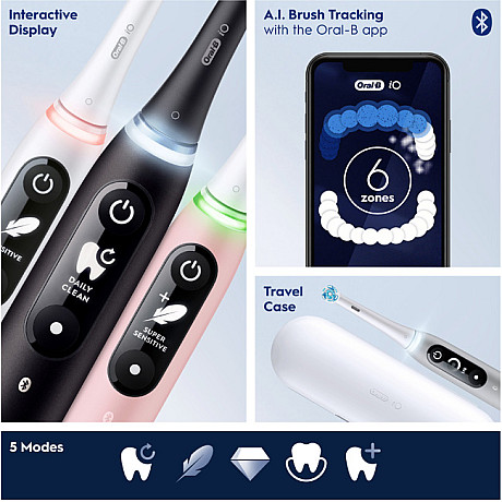 Oral-B - Grå - iO-modell med mikrovibrationer och display