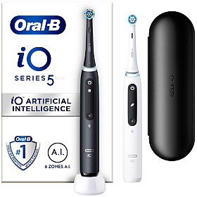 Eltandborste Oral-B - Svart/vit - Trycksensor och appstyrning Eltandborste Oral-B - Svart/vit - Trycksensor och appstyrning