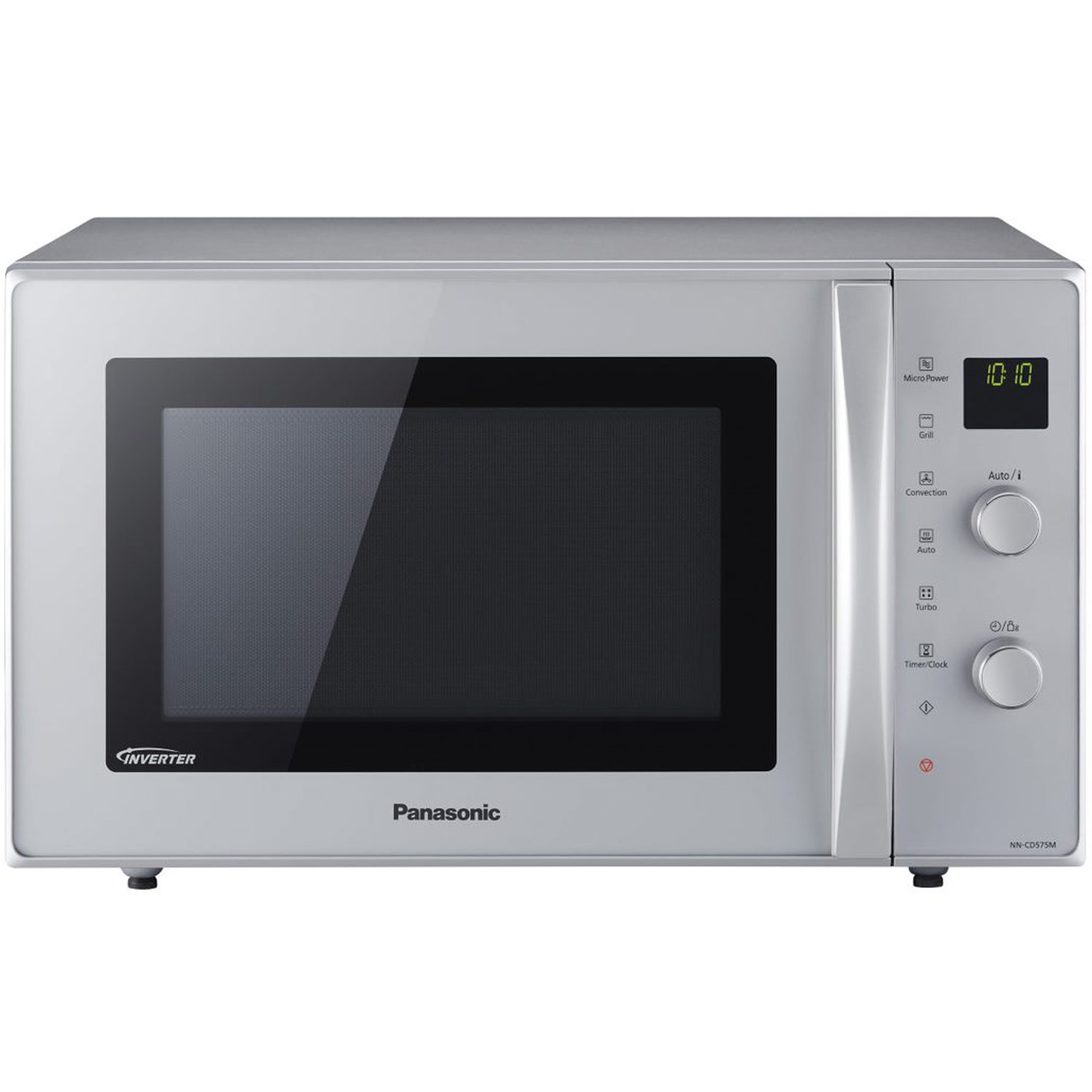 Panasonic frist&aring;ende mikrov&aring;gsugn nn-cd575mepg - rostfri, 27l - kombi-teknik & snabb uppv&auml;rmning