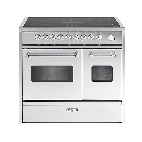 Pazzano -  Induktionsspis Cuore 90 cm (2 ugnar) (Rostfri/Borstat stål)