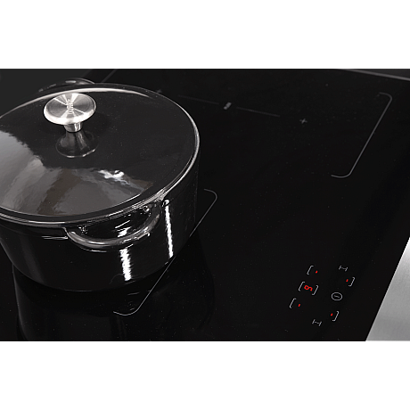 Pazzano -  Induktionsspis Cuore 90 cm (2 ugnar) (Rostfri/Borstat stål)