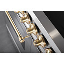 Pazzano -  Induktionsspis Cuore 90 cm (2 ugnar) (Rostfri/Mässing)