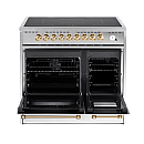 Pazzano -  Induktionsspis Cuore 90 cm (2 ugnar) (Rostfri/Mässing)