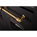 Pazzano -  Gasspis Cuore 90 cm (2 ovens) (Svart/Borstad mässing)