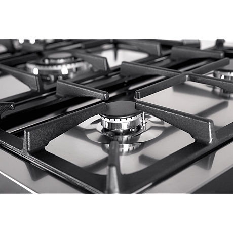 Pazzano -  Gasspis Cuore 90 cm (2 ovens) (Svart/Borstad mässing)