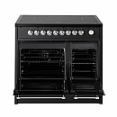 Pazzano -  Induktionsspis Cuore 90 cm, Svart/Inox