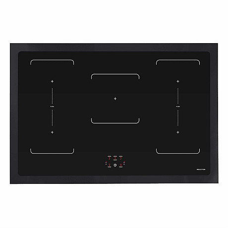 Pazzano -  Induktionsspis Cuore 90 cm, Svart/Inox