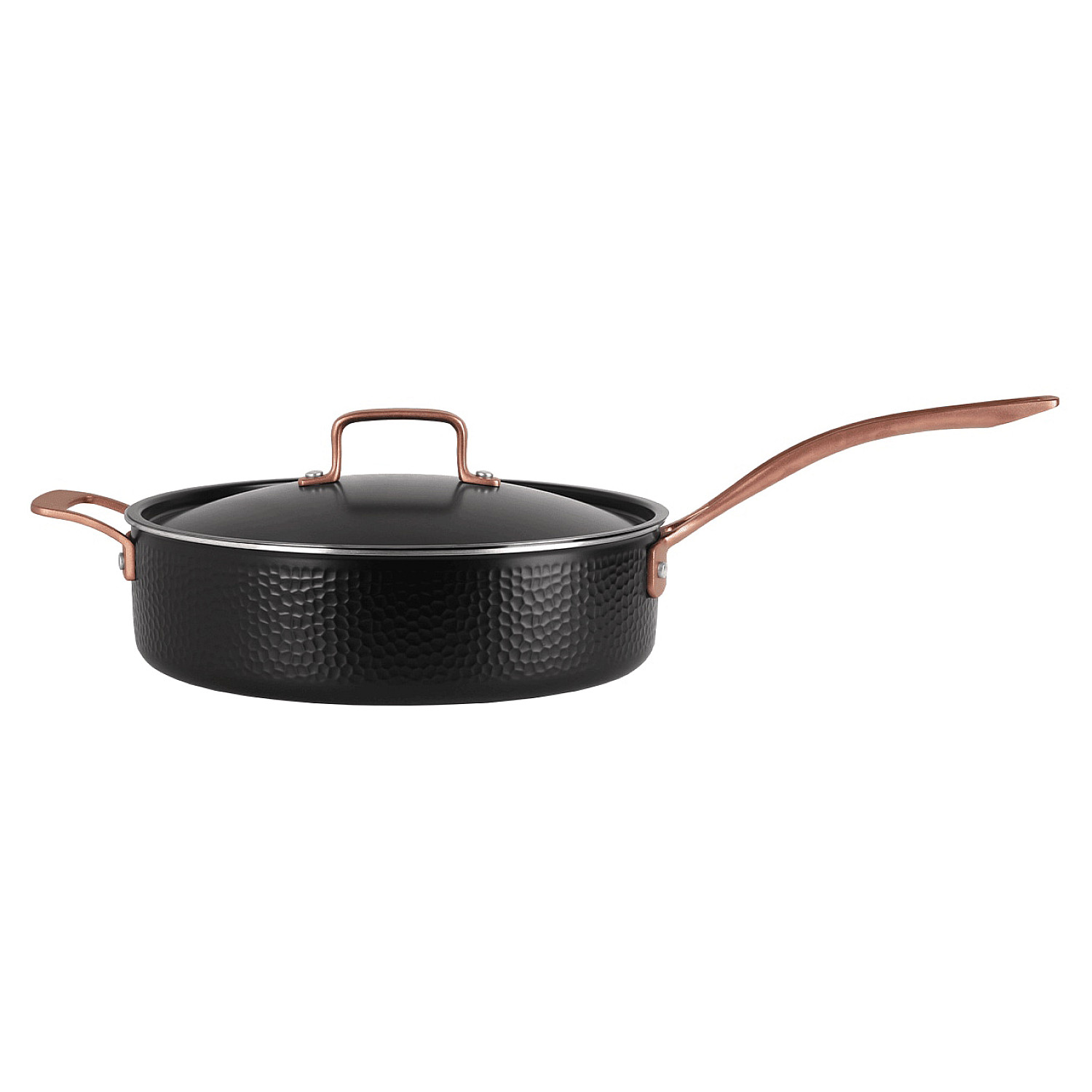 Pepper stekpanna  trakt&ouml;rpanna med lock 28 cm svart