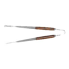 Grillredskap Pepper -  Grilltång stainless med trähandtag 46 cm