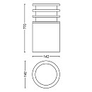 Philips Hue - White Lucca-stolpe för utomhusbruk