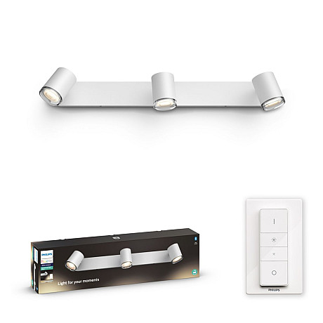 Philips Hue - White ambiance Adore spotlight för badrum - 3st spotlights