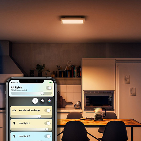 Philips Hue - White ambiance Aurelle kvadratisk panelbelysning