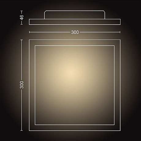 Philips Hue - White ambiance Aurelle kvadratisk panelbelysning