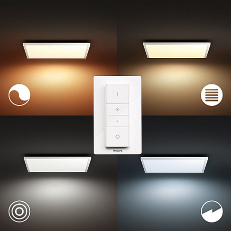 Philips Hue - White ambiance Aurelle kvadratisk panelbelysning