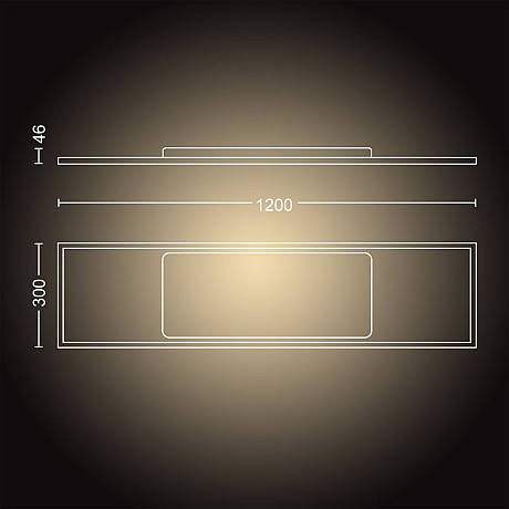 Philips Hue - White ambiance Aurelle rektangulär panelbelysning