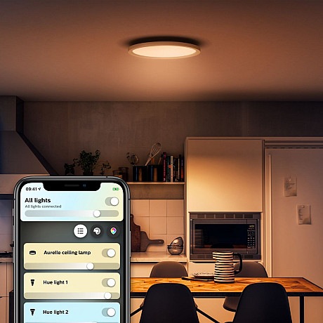 Philips Hue - White ambiance Aurelle Hue rund panelbelysning
