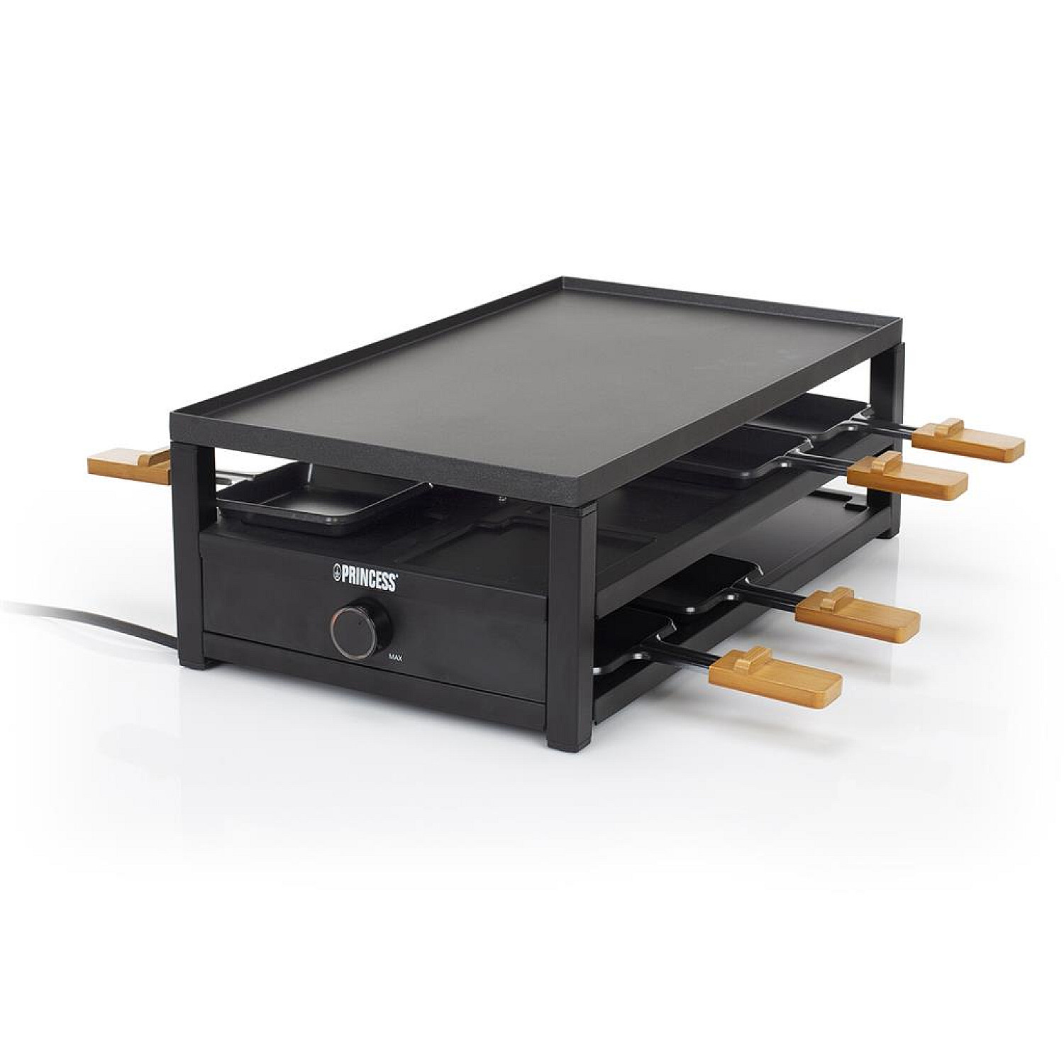 Princess k&ouml;ksapparat black steel raclette